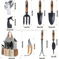 9 PCS garden tool set Carbon Steel gardening Heavy Duty hand tool Ergonomic Soft Rubber Handle Garden Tools for Men Women Gift